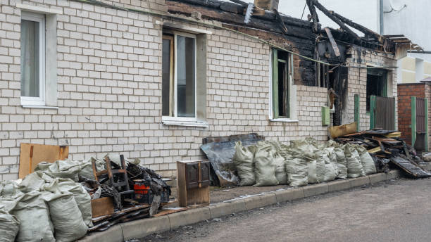 Professional Soot Cleanup technician working in Bethel, OH